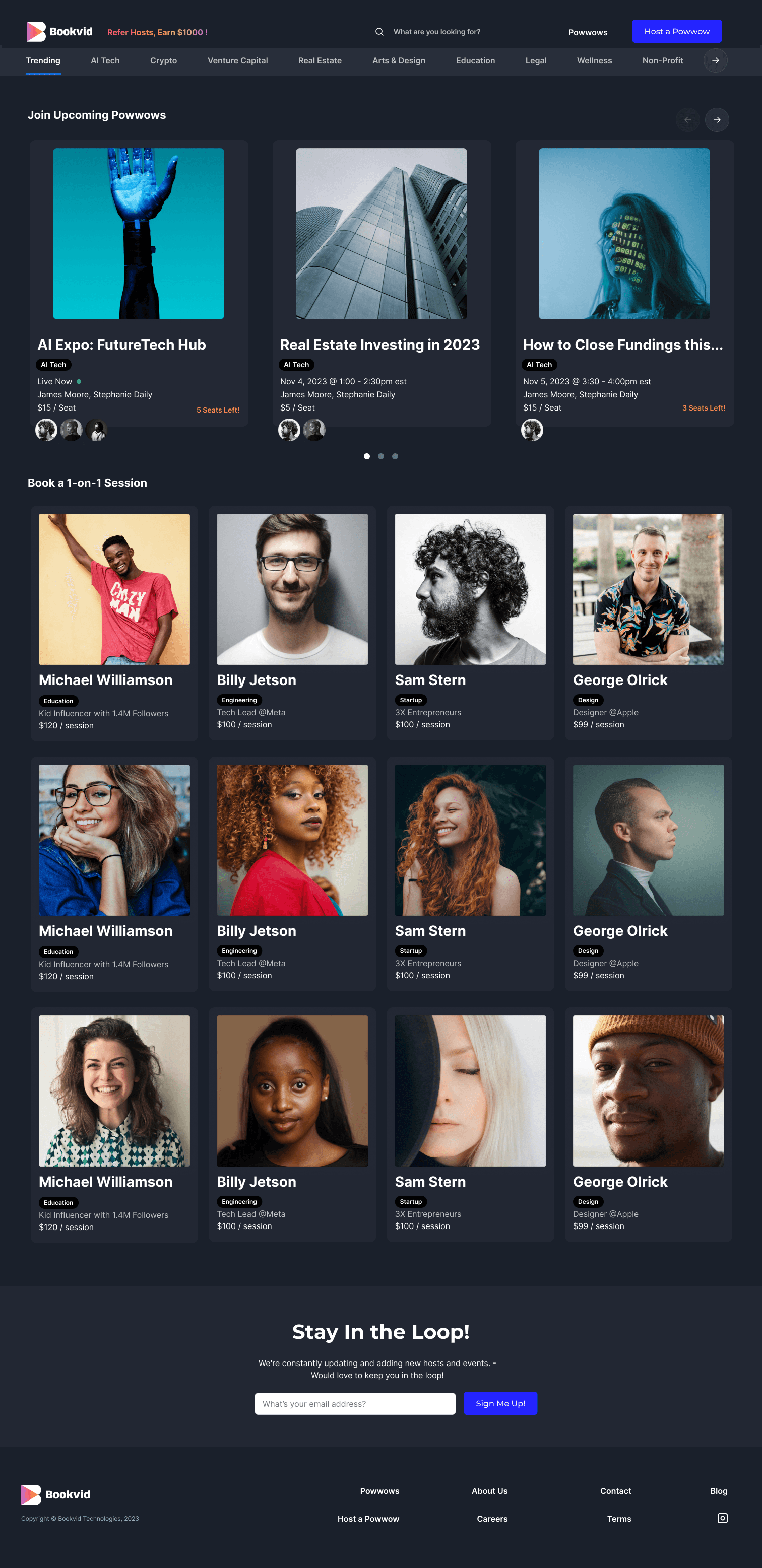 Bookvid - Live Video Booking Marketplace screenshot 1