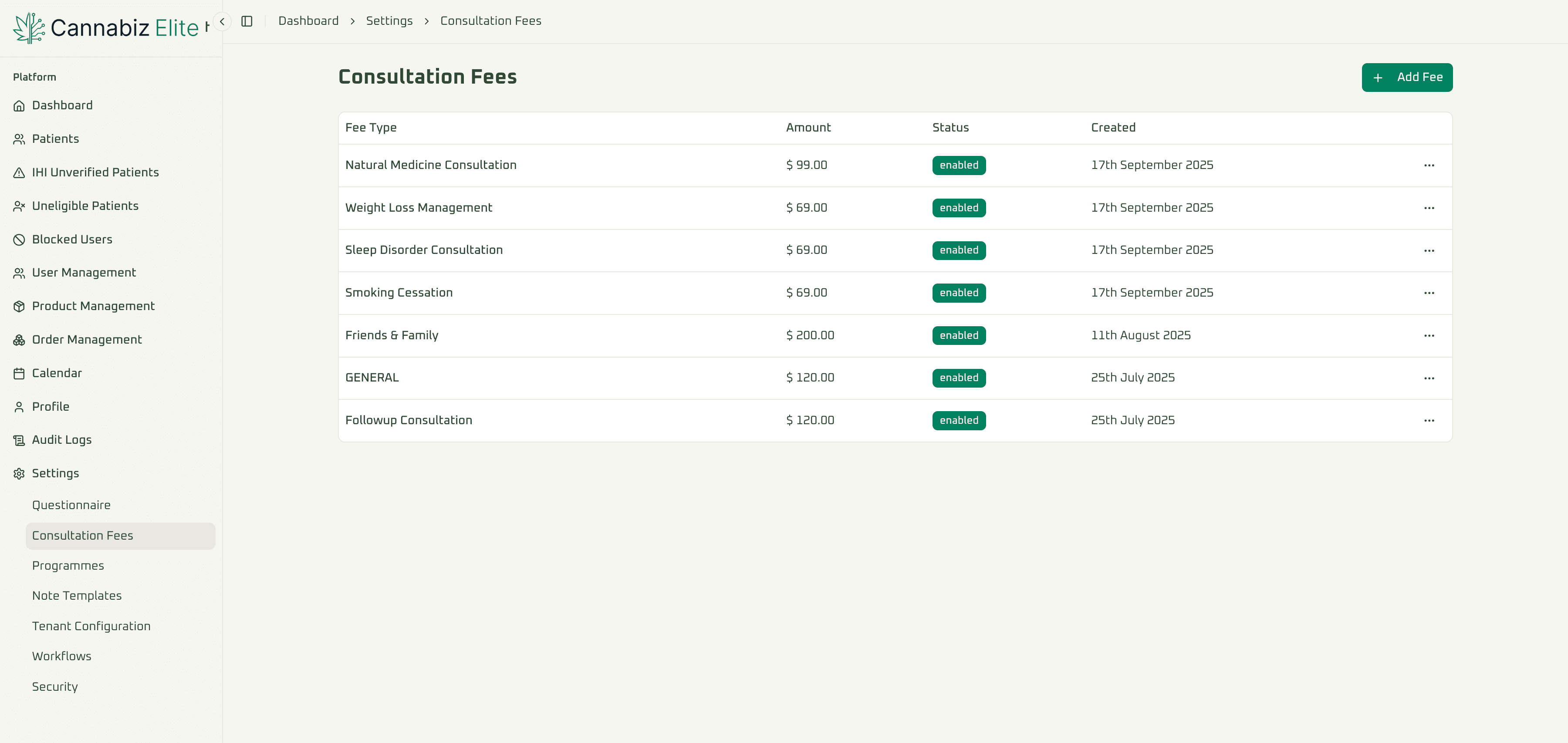 Clinic Management System - Cannabiz Elite (Australia) screenshot 3