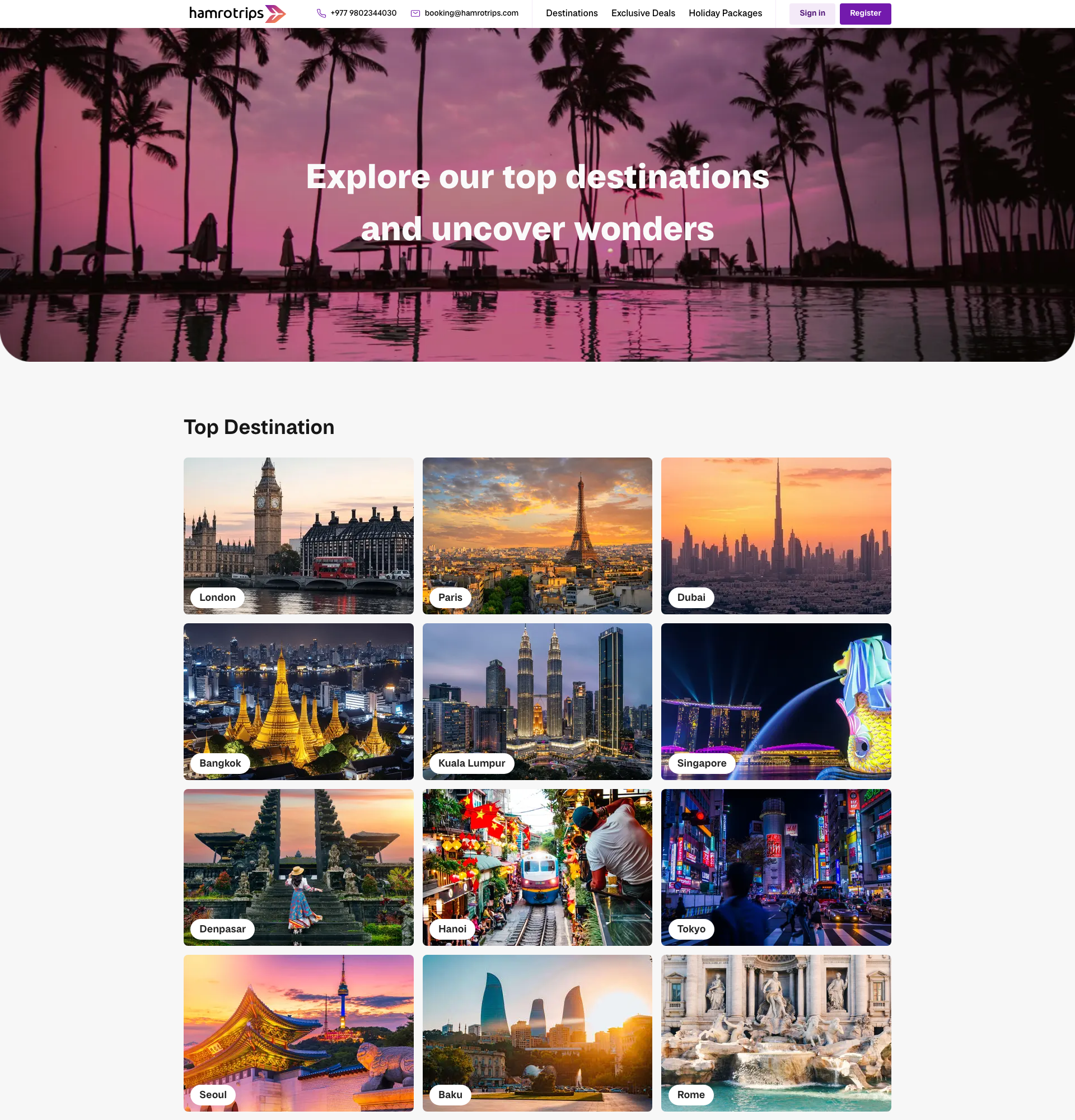 HamroTrips — Online Travel Agency (Nepal) screenshot 1