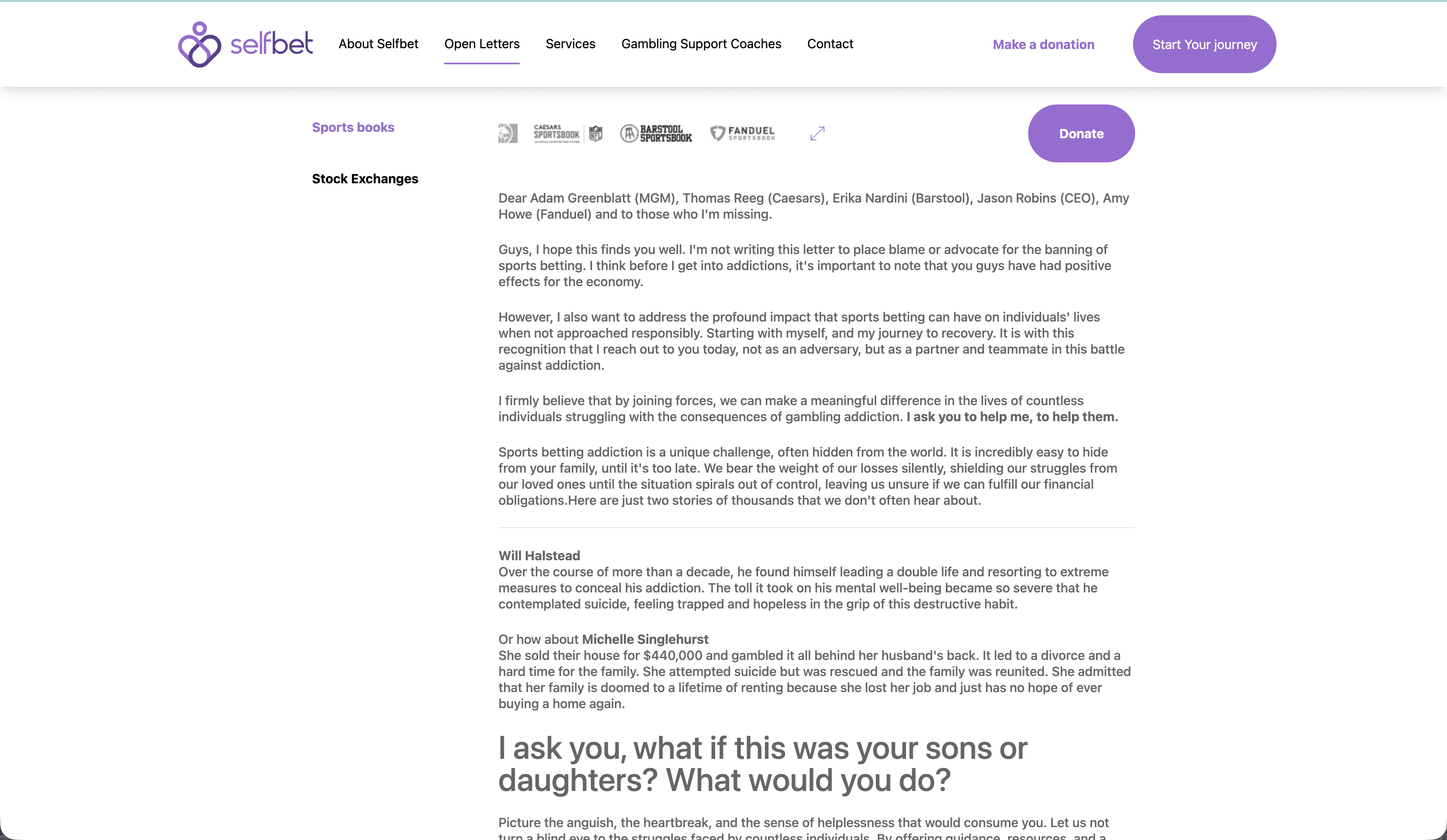 Selfbet — Recovery Non-profit screenshot 3