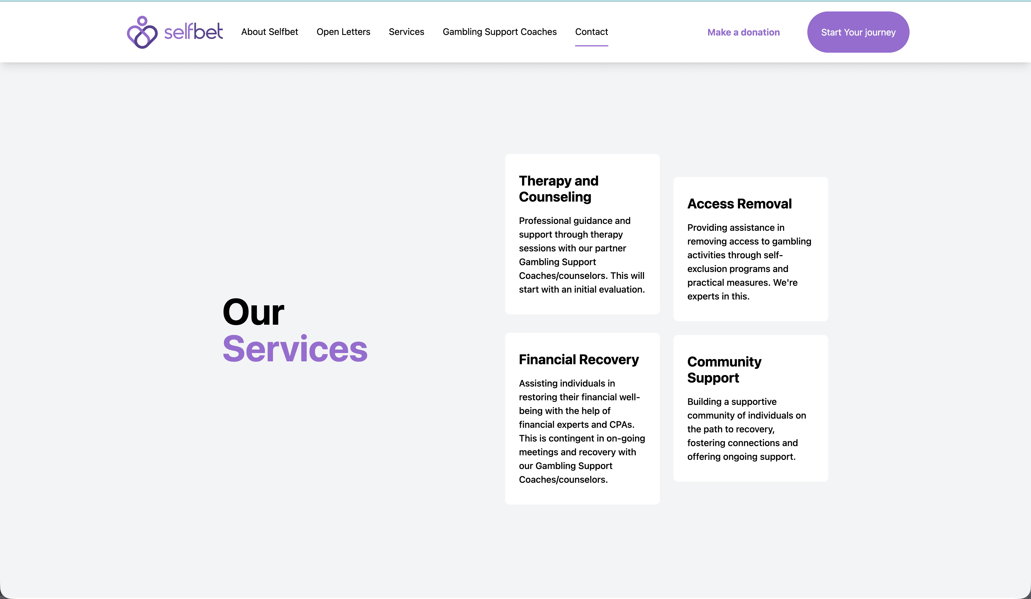 Selfbet — Recovery Non-profit screenshot 4